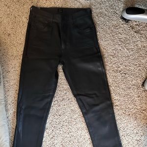Citizens of humanity waxed coated gray pants